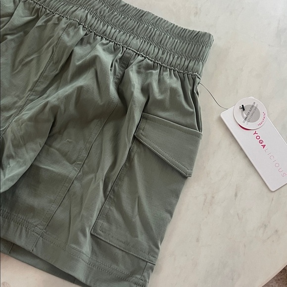 Yogalicious Women's Athletic Shorts in Sage - Picture 4 of 4